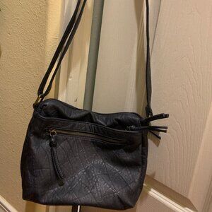 Navy blue cross-body bag
